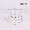 cosmetic packaging 10ml frosted round glass cosmetic mask cream jar with lid